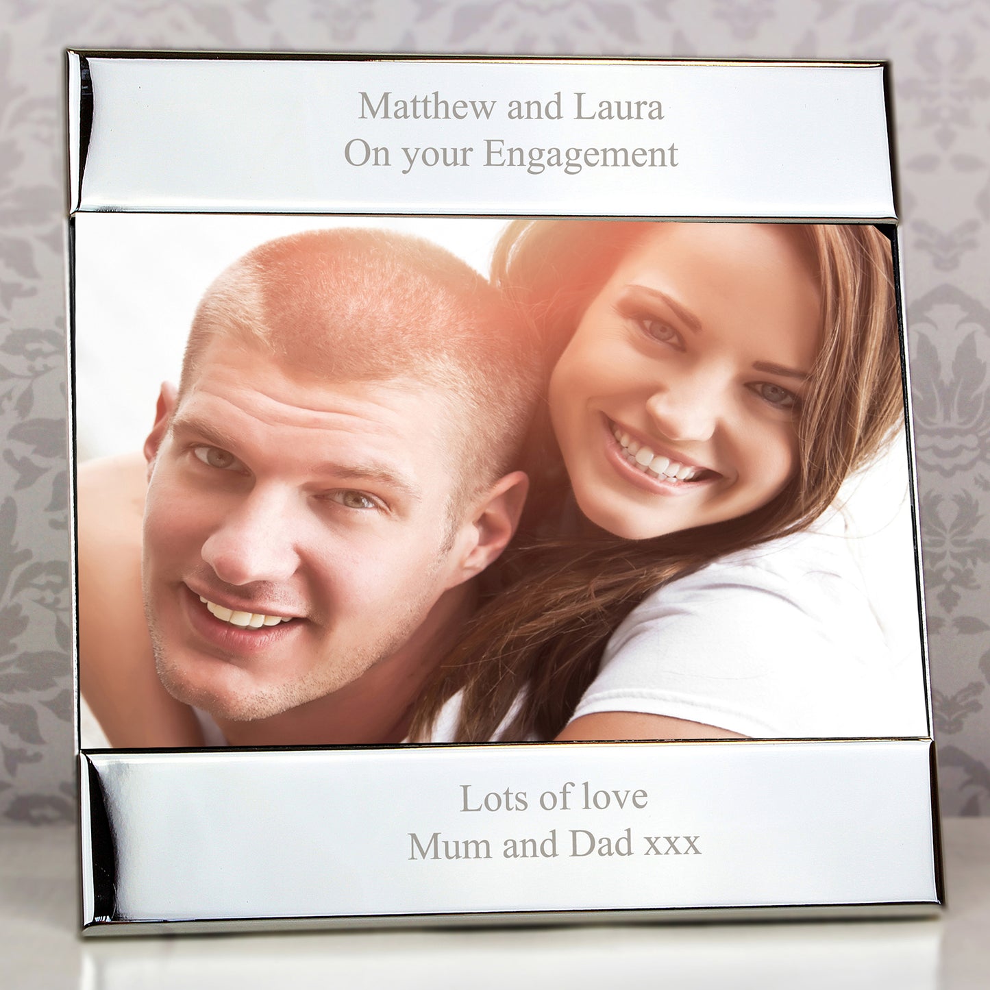 Personalised Silver Square 6x4 Photo Frame - Personalise It!