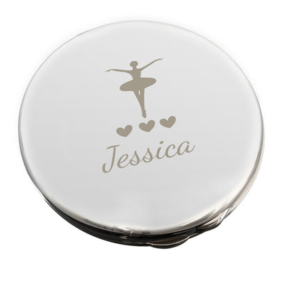 Personalised Ballerina Compact Mirror - Personalise It!