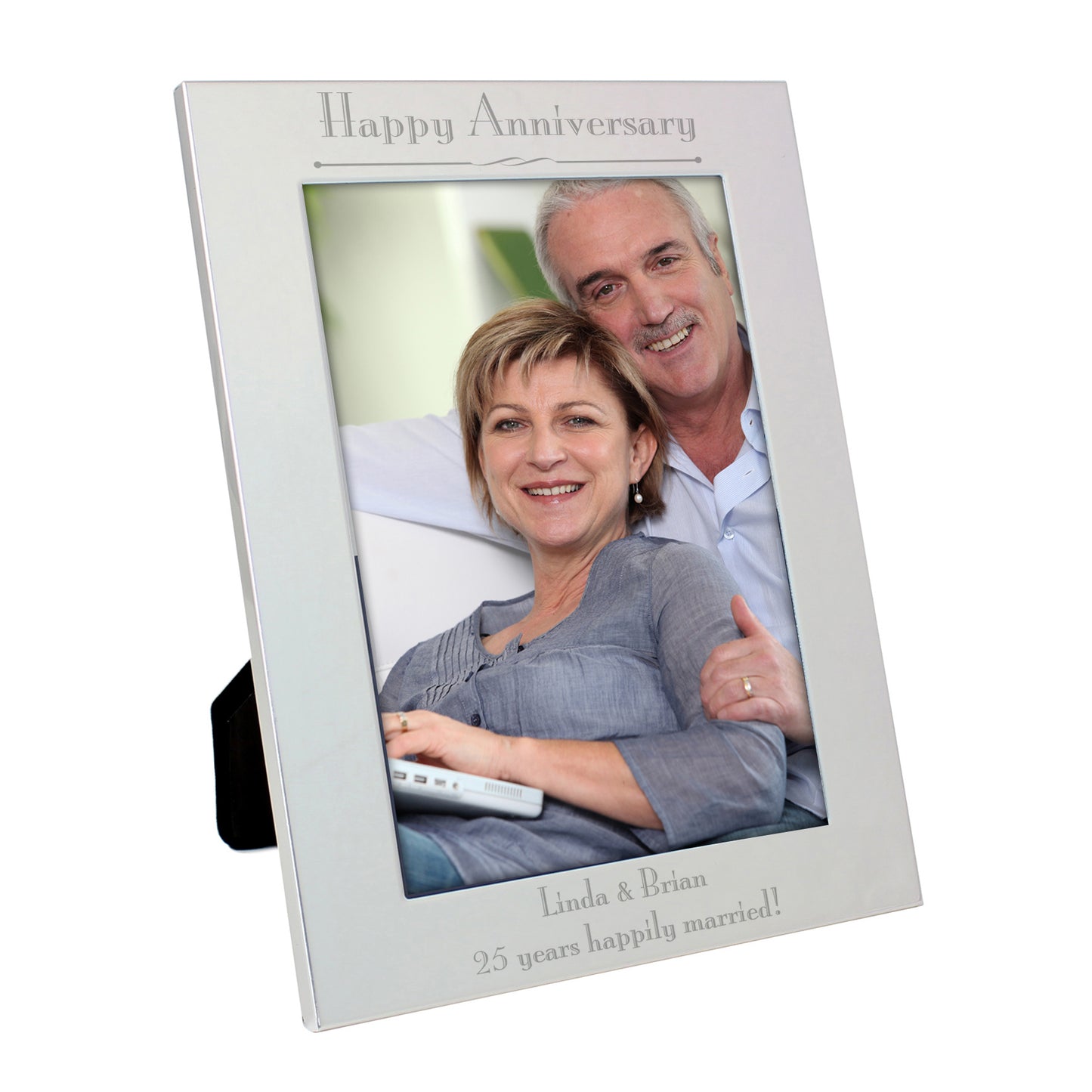 Personalised Silver 5x7 Decorative Photo Frame - Personalise It!