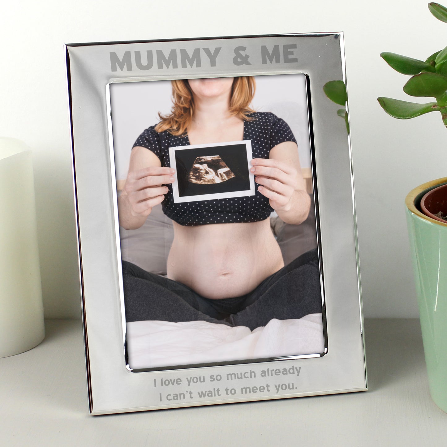 Personalised Silver 5x7 Mummy & Me Photo Frame - Personalise It!