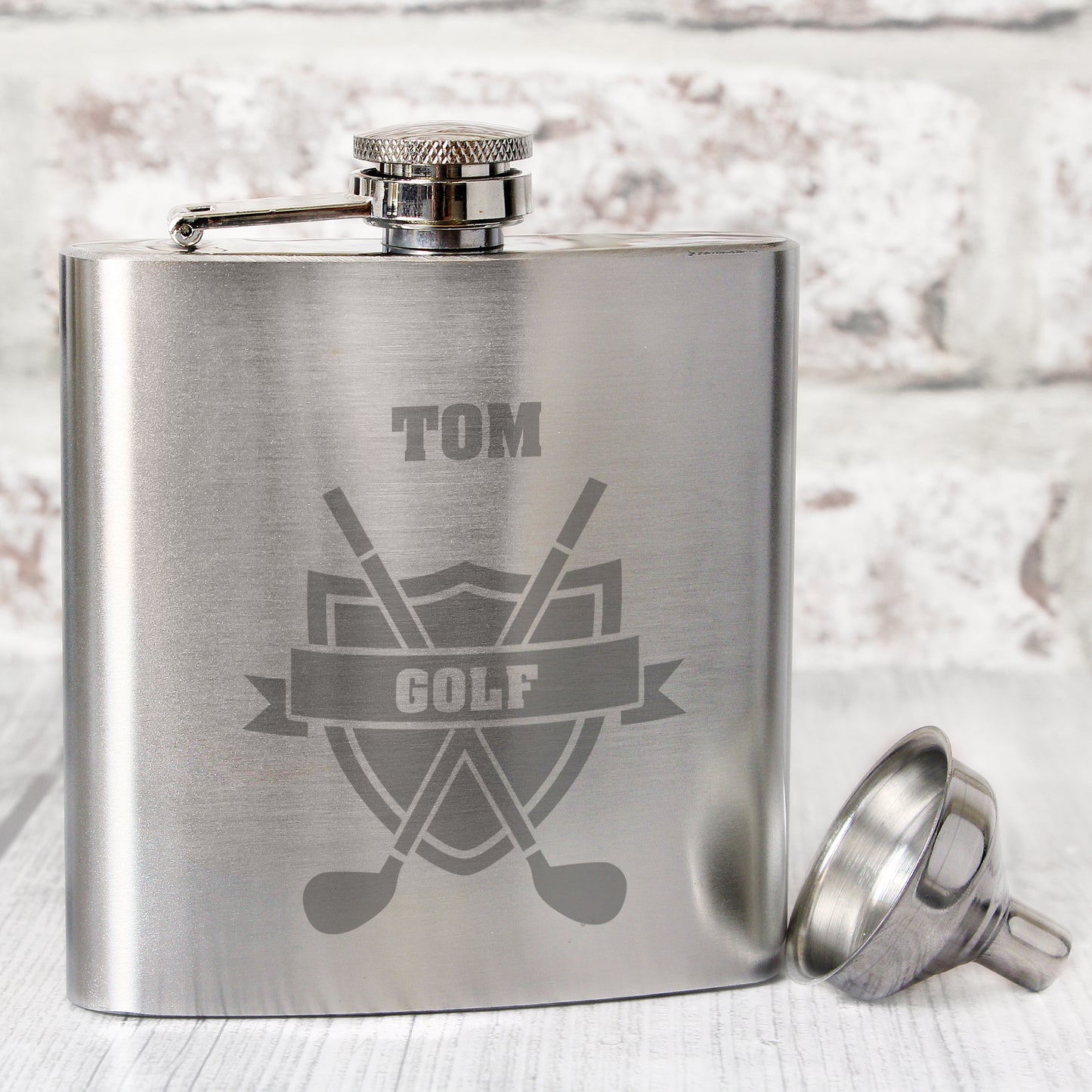 Personalised Golf Hip Flask - Personalise It!