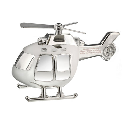 Personalised Helicopter Money Box - Personalise It!