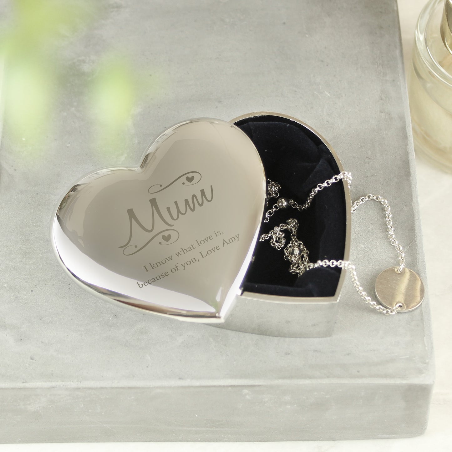 Personalised Mum Swirls & Hearts Trinket Box - Personalise It!