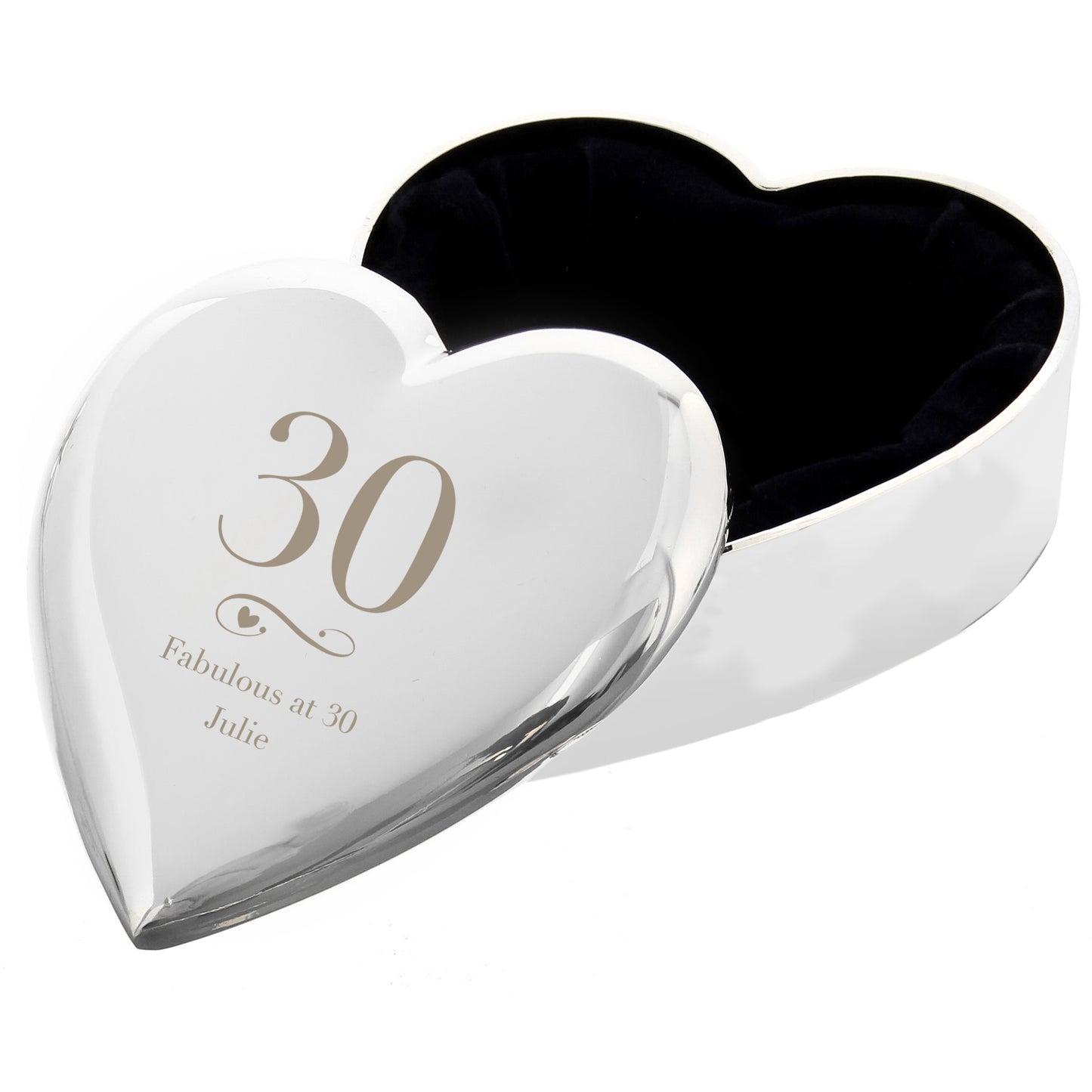 Personalised Birthday Big Age Heart Trinket Box - Personalise It!