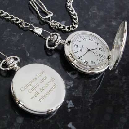Personalised Formal Pocket Fob Watch - Personalise It!