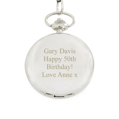 Personalised Formal Pocket Fob Watch - Personalise It!
