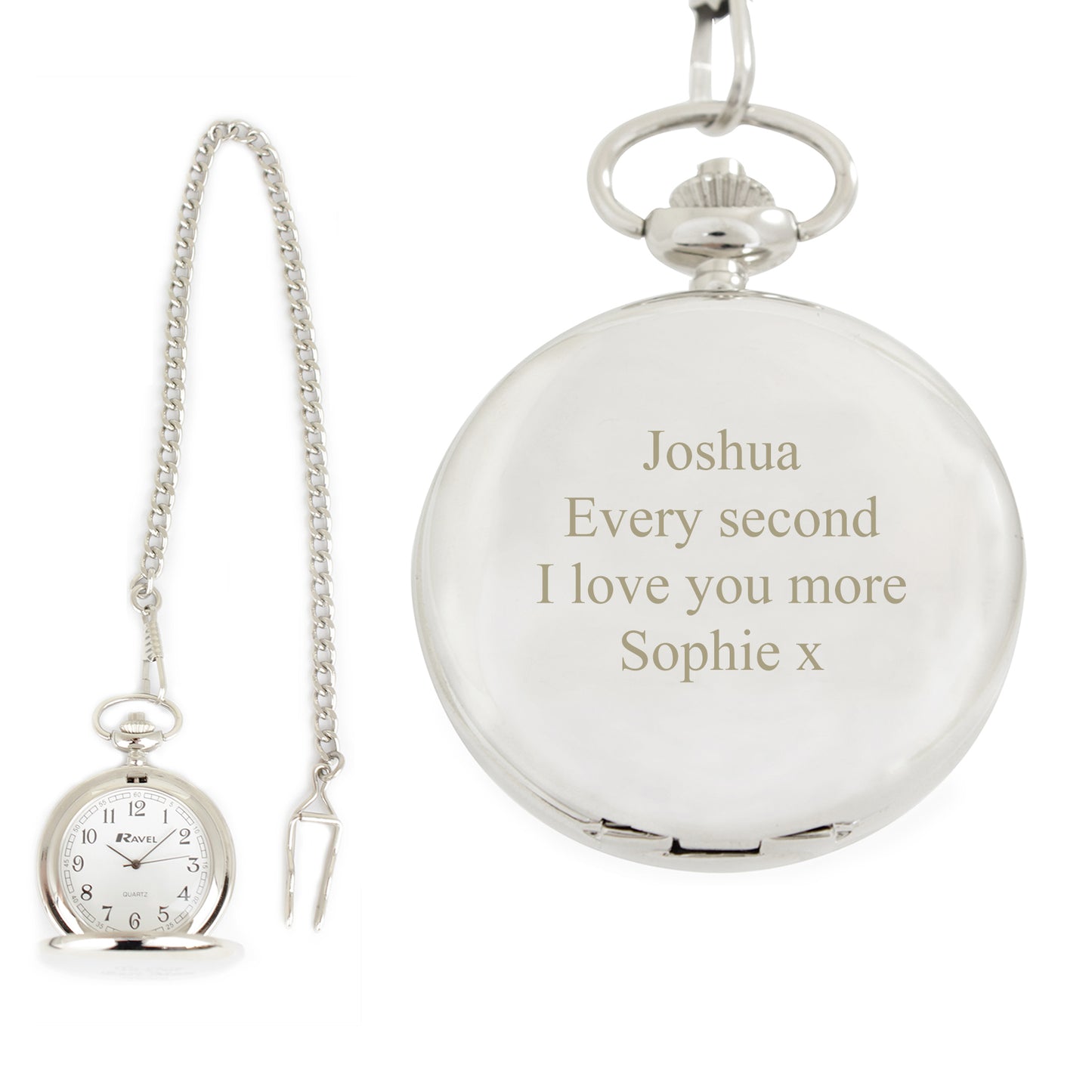 Personalised Formal Pocket Fob Watch - Personalise It!