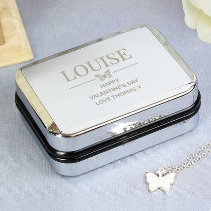 Personalised Box and Butterfly Necklace - Personalise It!