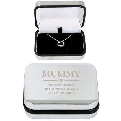 Personalised Box and Heart Necklace - Personalise It!