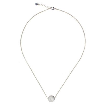 Personalised Libra Zodiac Star Sign Silver Tone Necklace (September 23rd - October 22nd) - Personalise It!