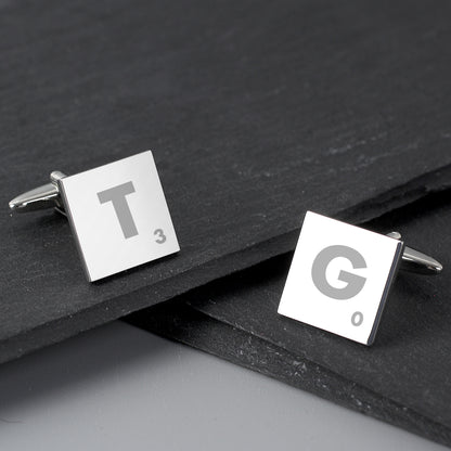 Personalised Initials and Age Square Cufflinks - Personalise It!