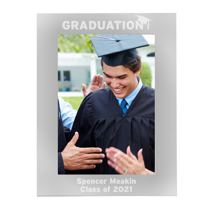 Personalised Graduation 7x5 Silver Photo Frame - Personalise It!