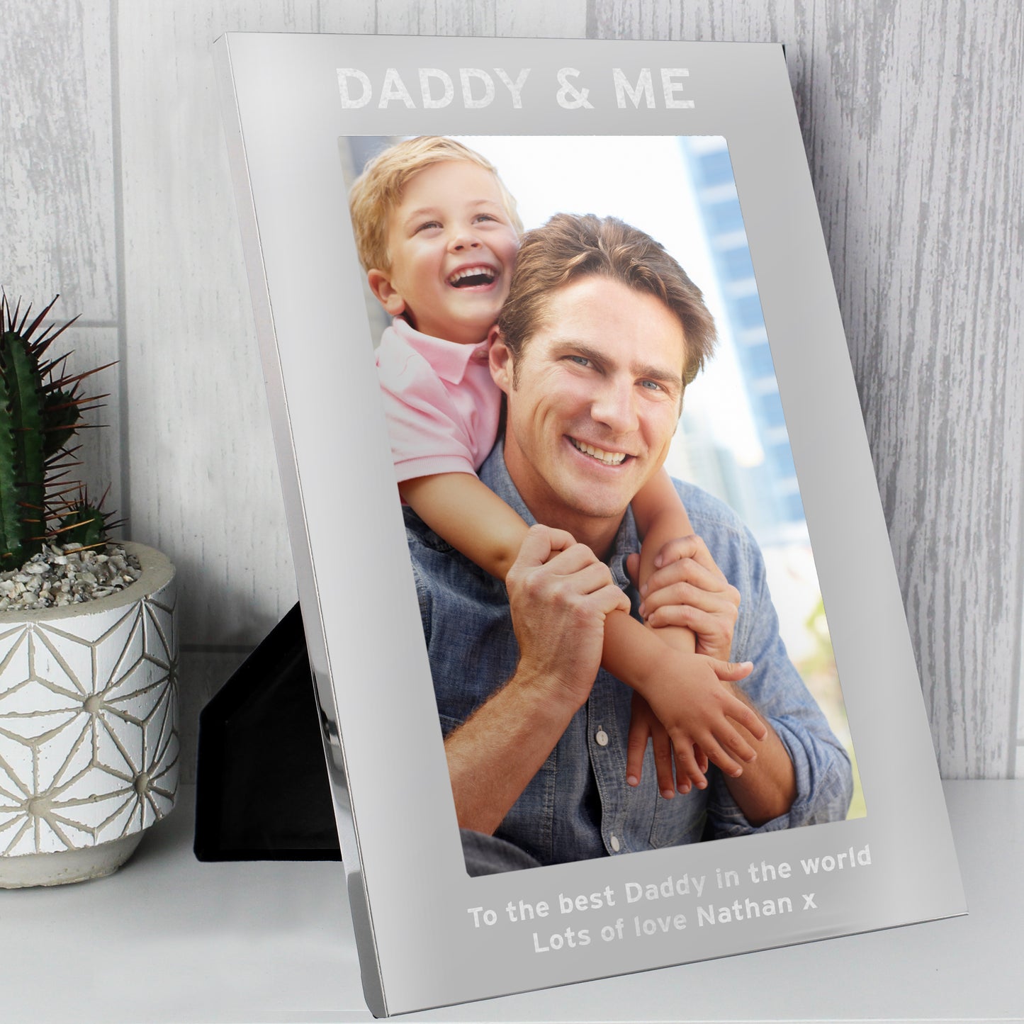 Personalised & Me 5x7 Silver Photo Frame - Personalise It!