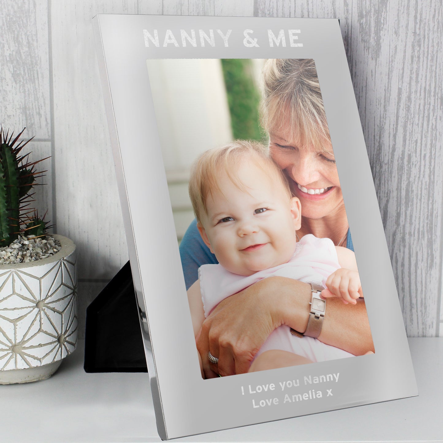 Personalised & Me 5x7 Silver Photo Frame - Personalise It!