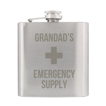 Personalised Emergency Supply Father's Day Hip Flask - Personalise It!