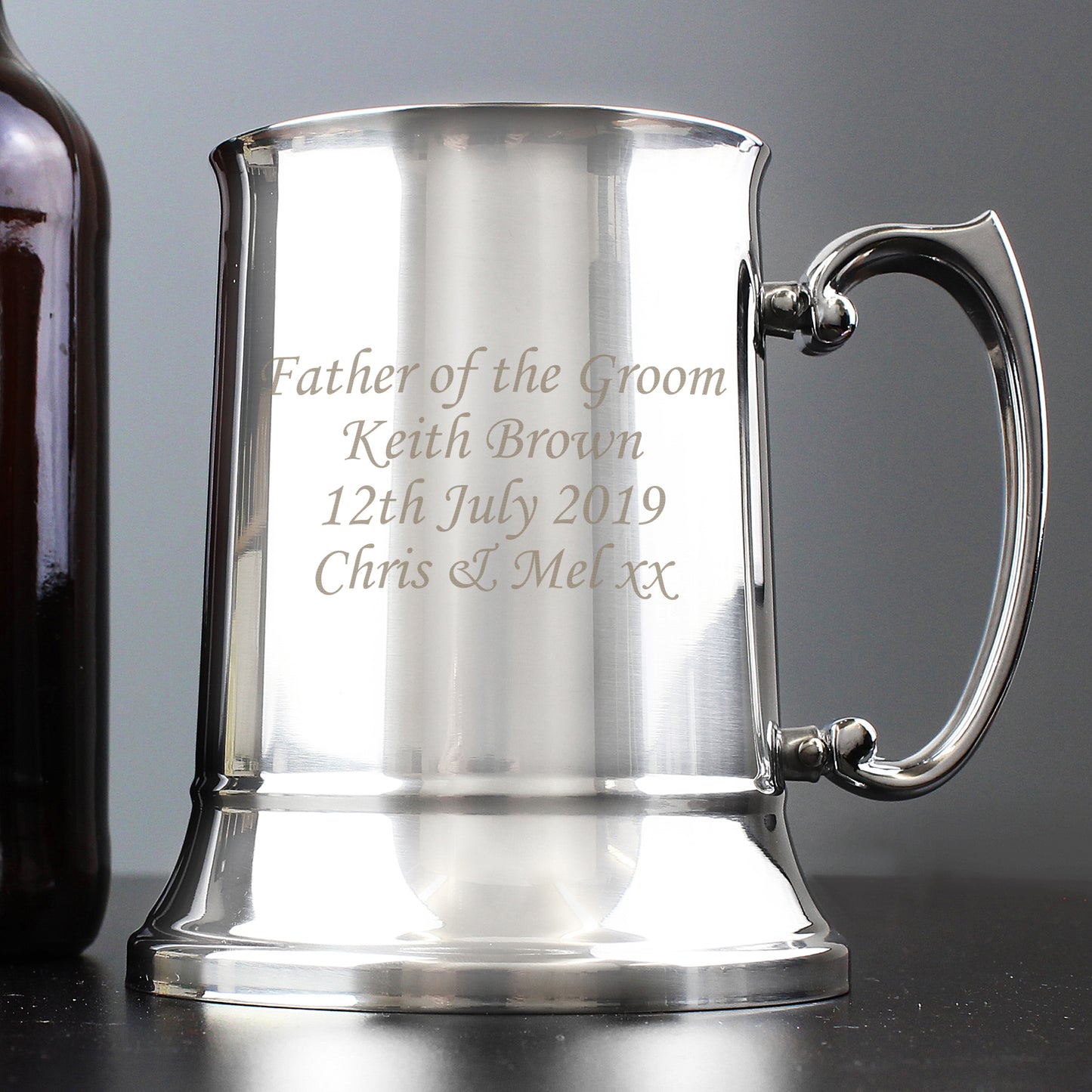 Personalised Stainless Steel Tankard - Personalise It!