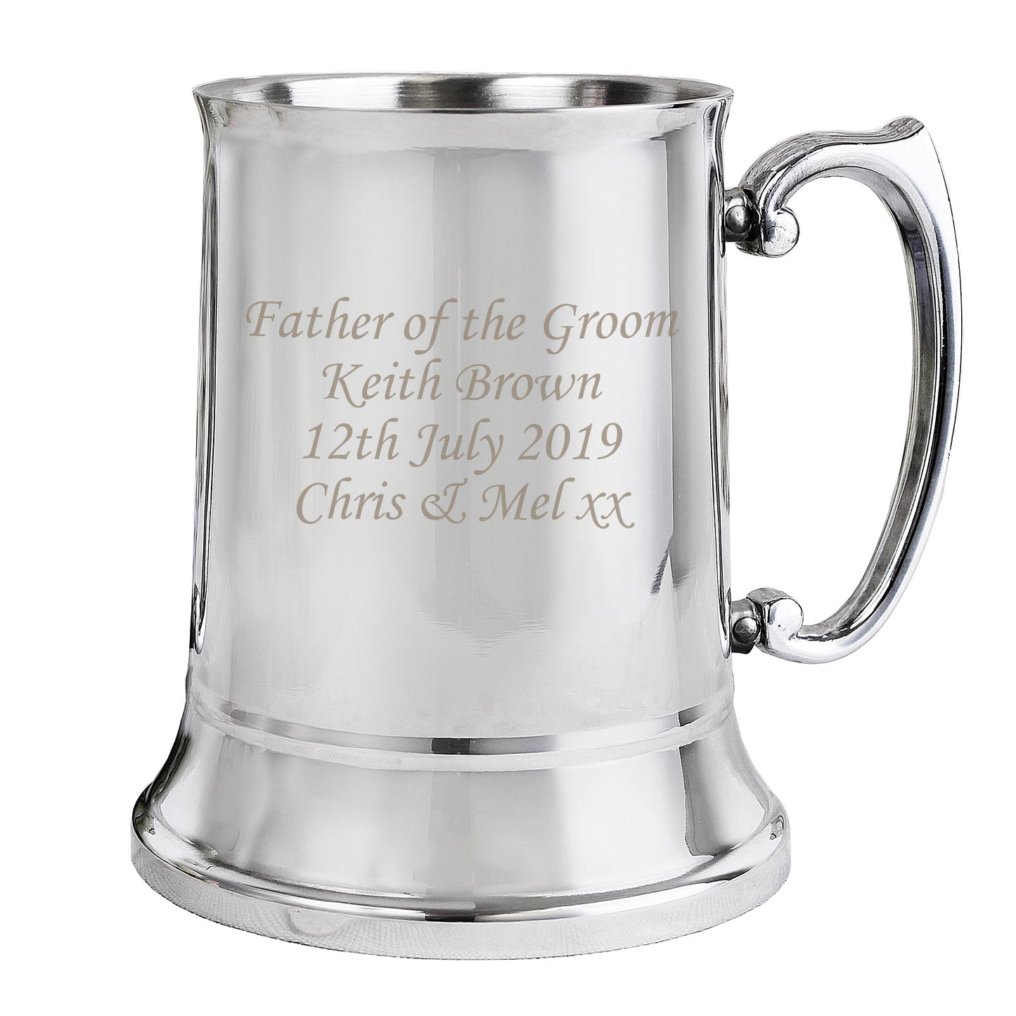 Personalised Stainless Steel Tankard - Personalise It!