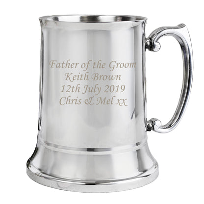 Personalised Stainless Steel Tankard - Personalise It!