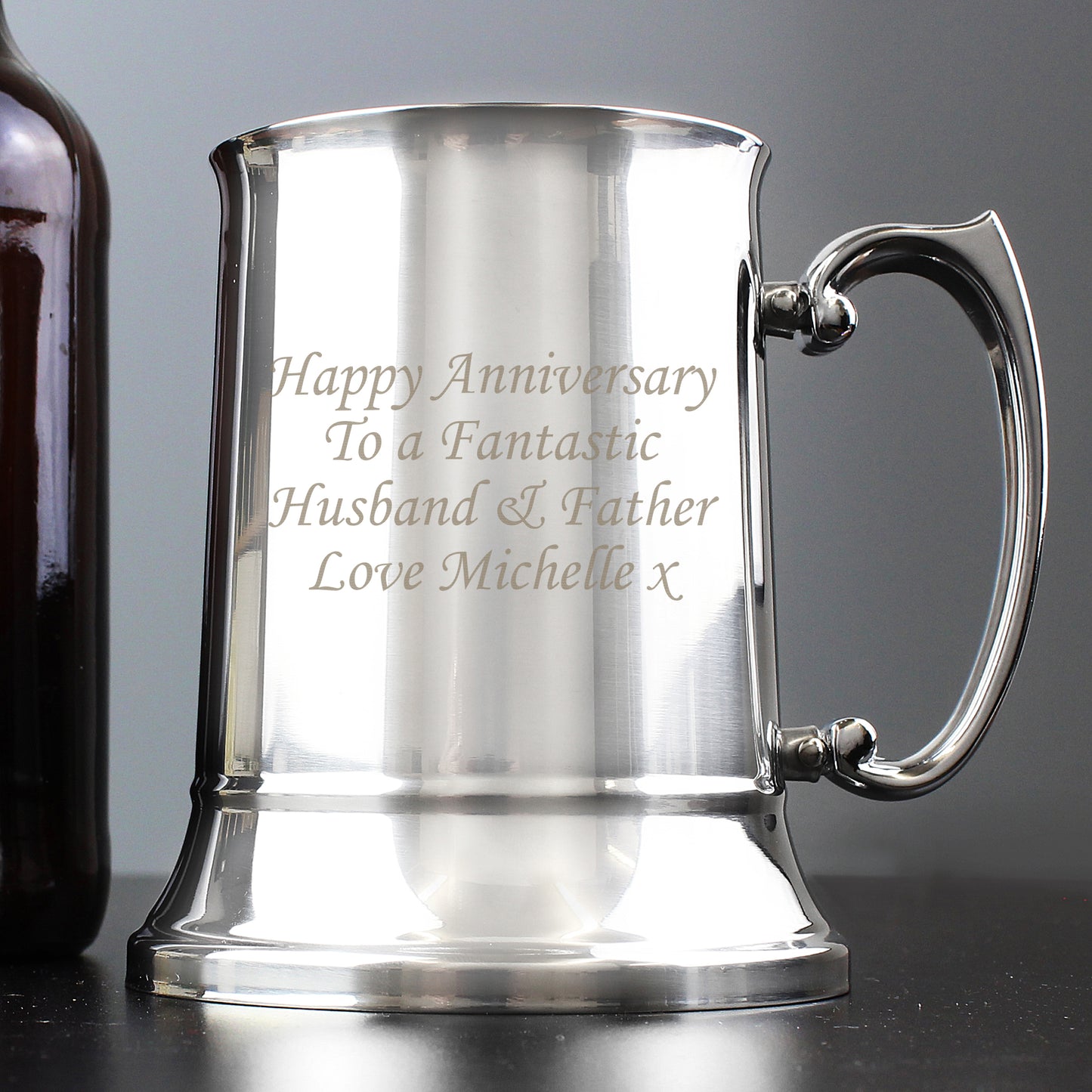 Personalised Stainless Steel Tankard - Personalise It!