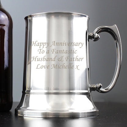 Personalised Stainless Steel Tankard - Personalise It!