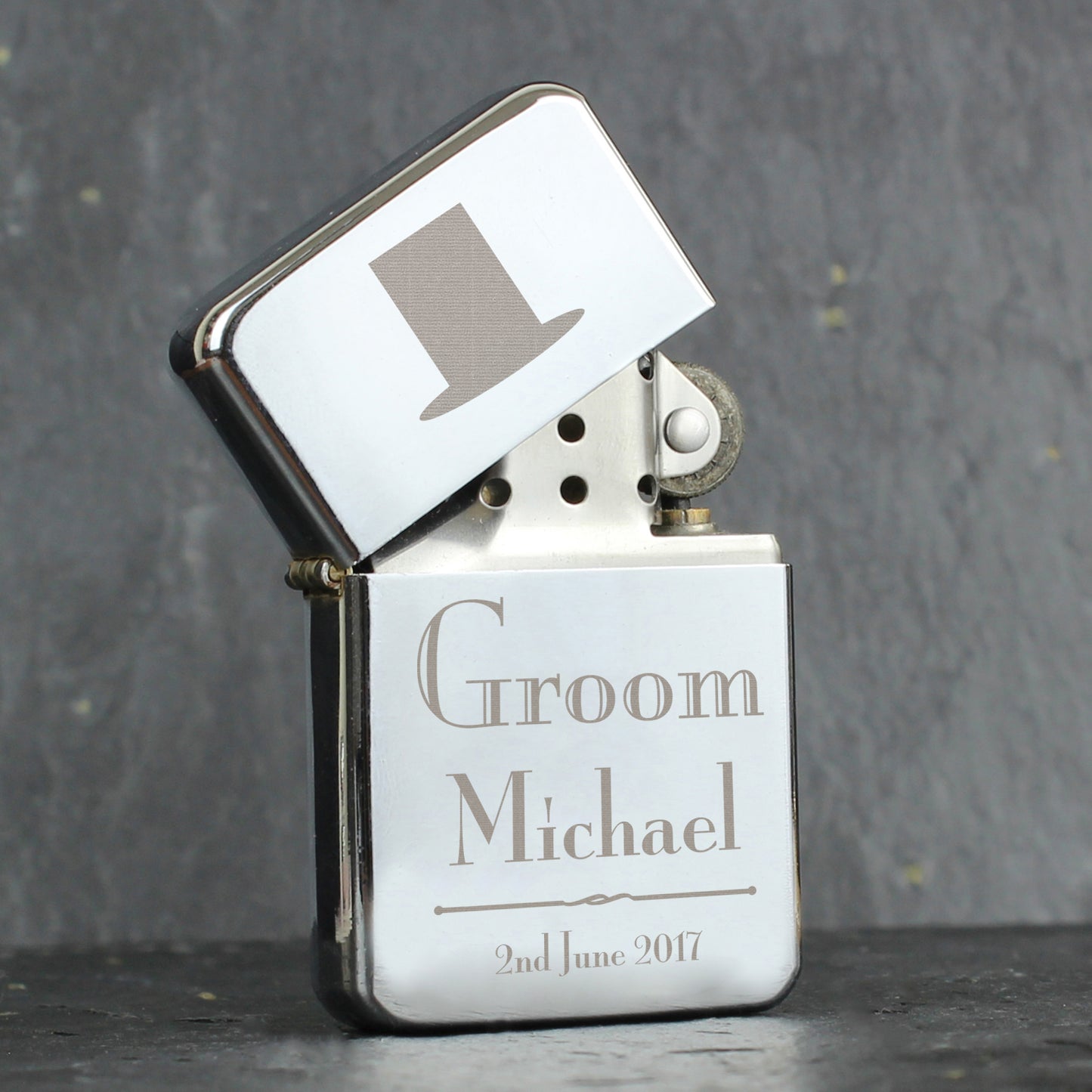 Personalised Decorative Wedding Groom Lighter - Personalise It!