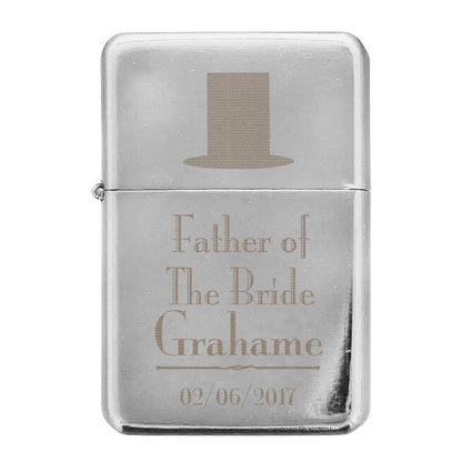 Personalised Decorative Wedding Father of the Bride Lighter - Personalise It!