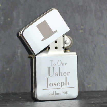 Personalised Decorative Wedding Usher Lighter - Personalise It!