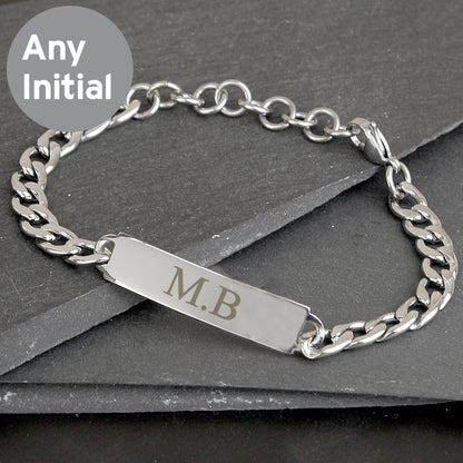 Personalised Initial Stainless Steel Unisex Bracelet - Personalise It!