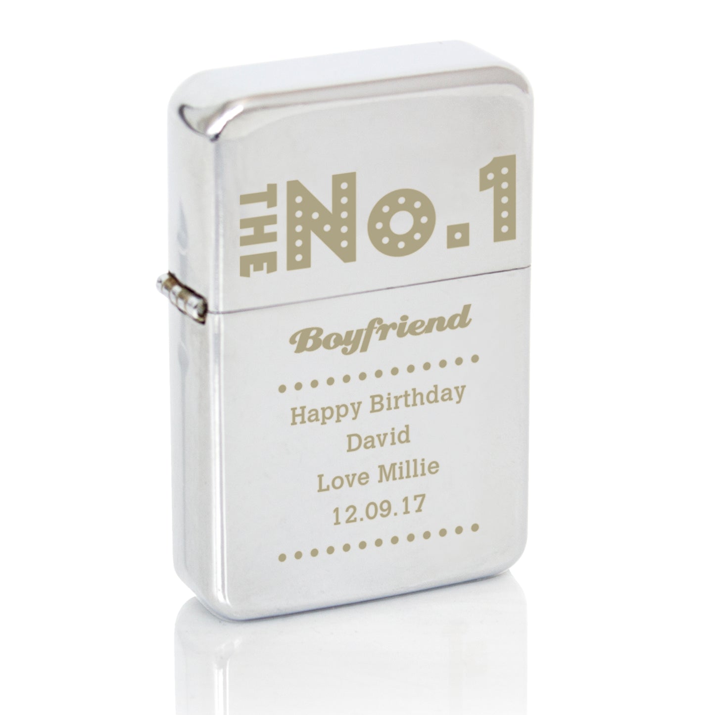 Personalised The No.1 Silver Lighter - Personalise It!