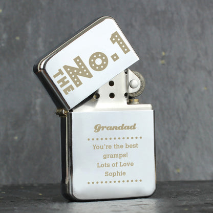 Personalised The No.1 Silver Lighter - Personalise It!