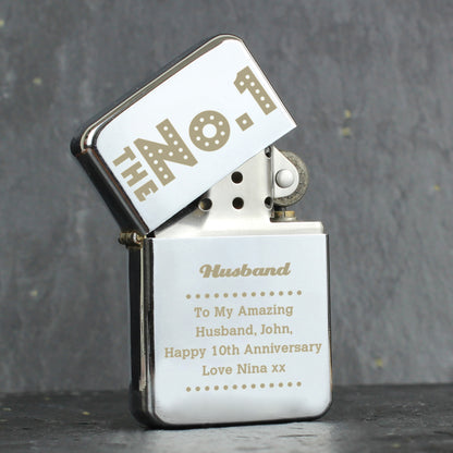 Personalised The No.1 Silver Lighter - Personalise It!