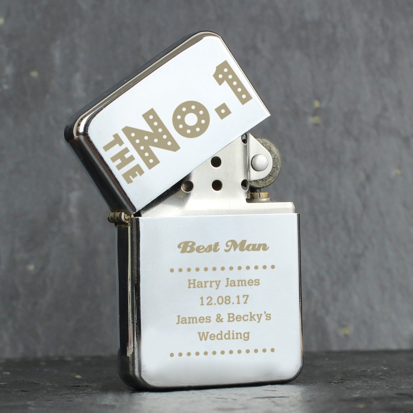 Personalised The No.1 Silver Lighter - Personalise It!