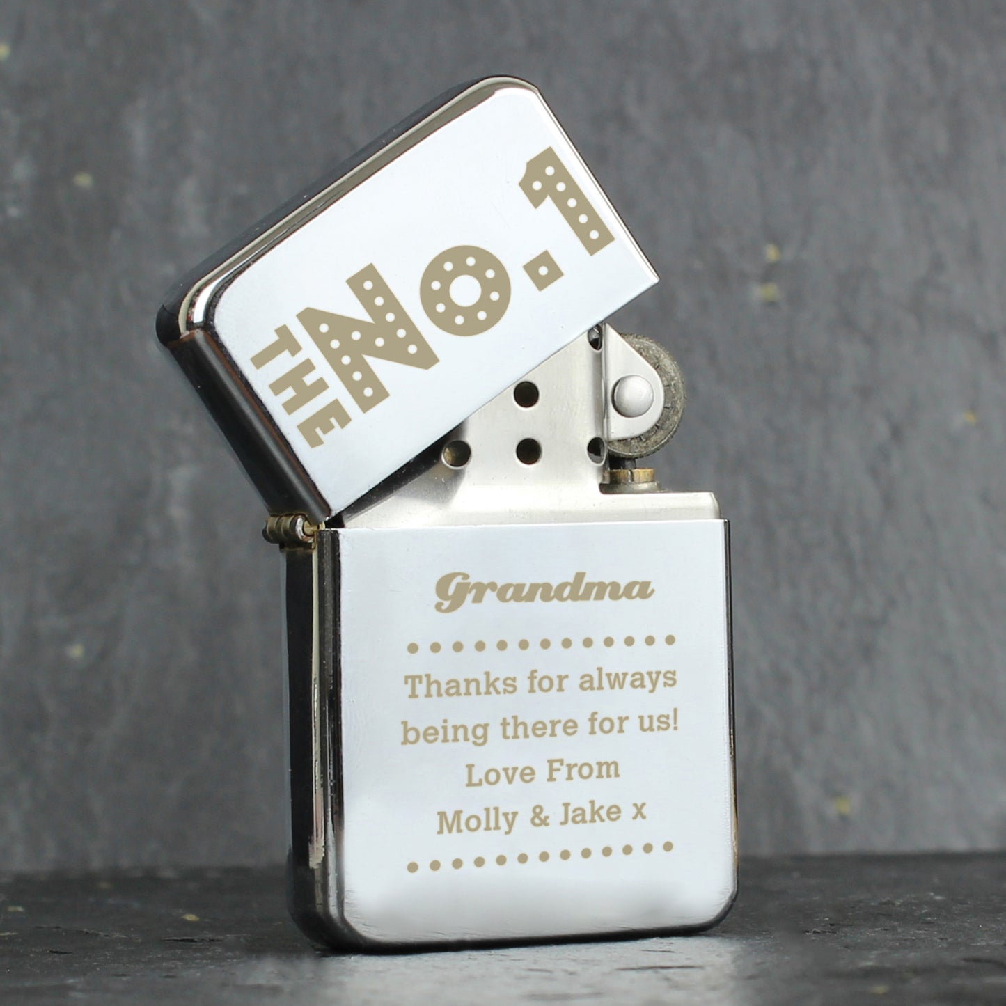 Personalised The No.1 Silver Lighter - Personalise It!