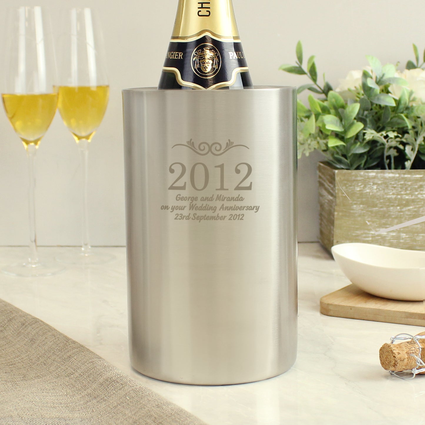 Personalised Number Frame Wine Cooler - Personalise It!