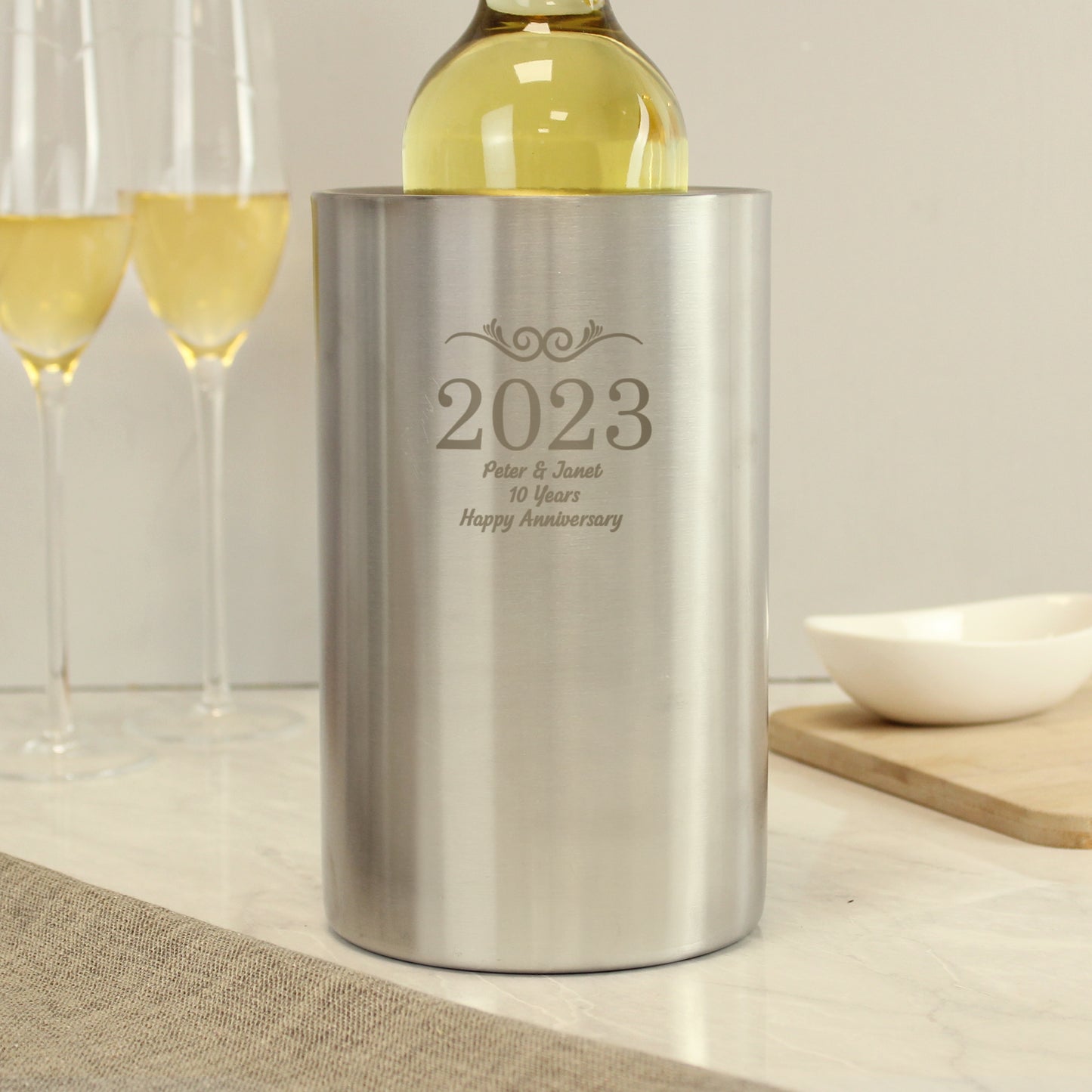 Personalised Number Frame Wine Cooler - Personalise It!