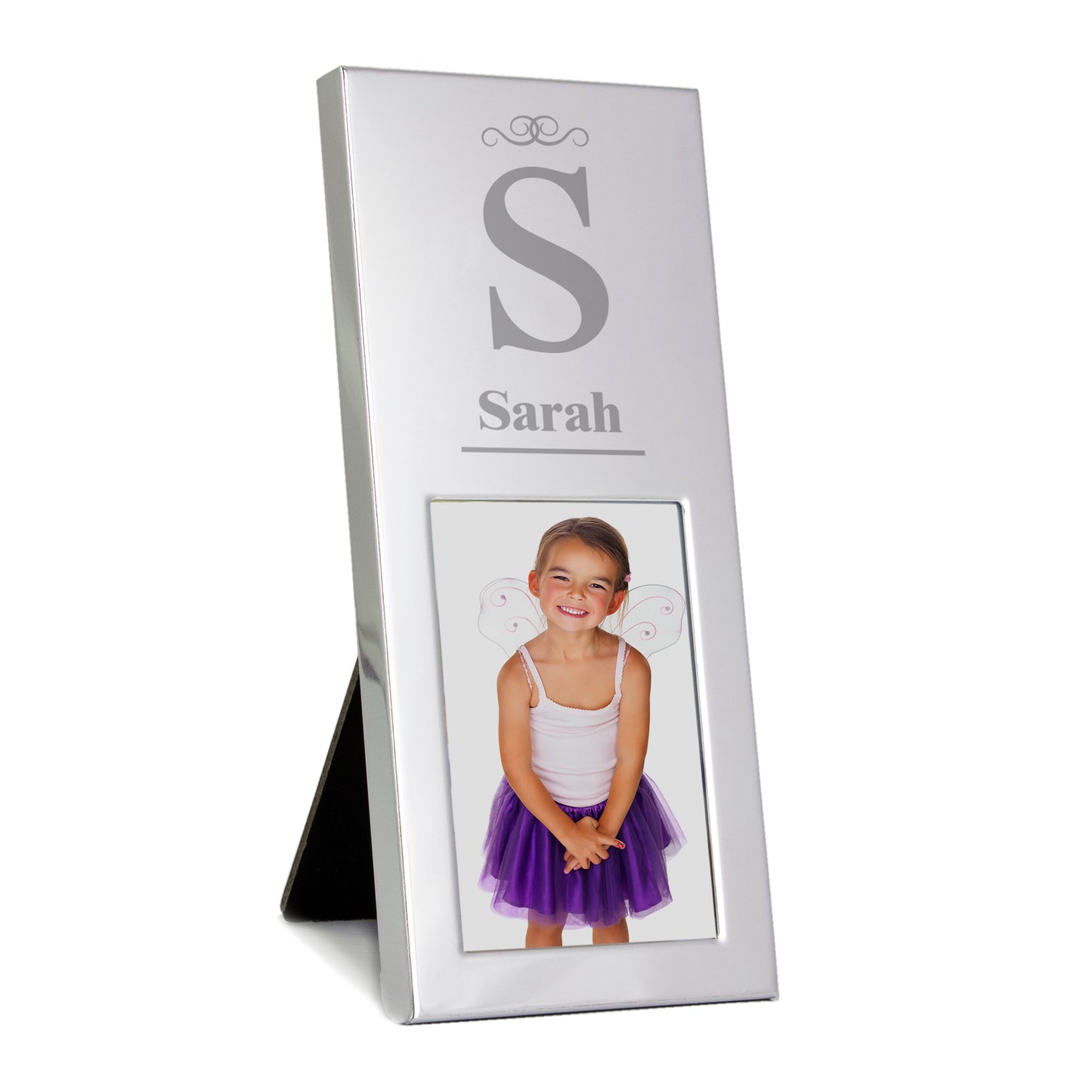 Personalised Small Initial 2x3 Silver Photo Frame - Personalise It!