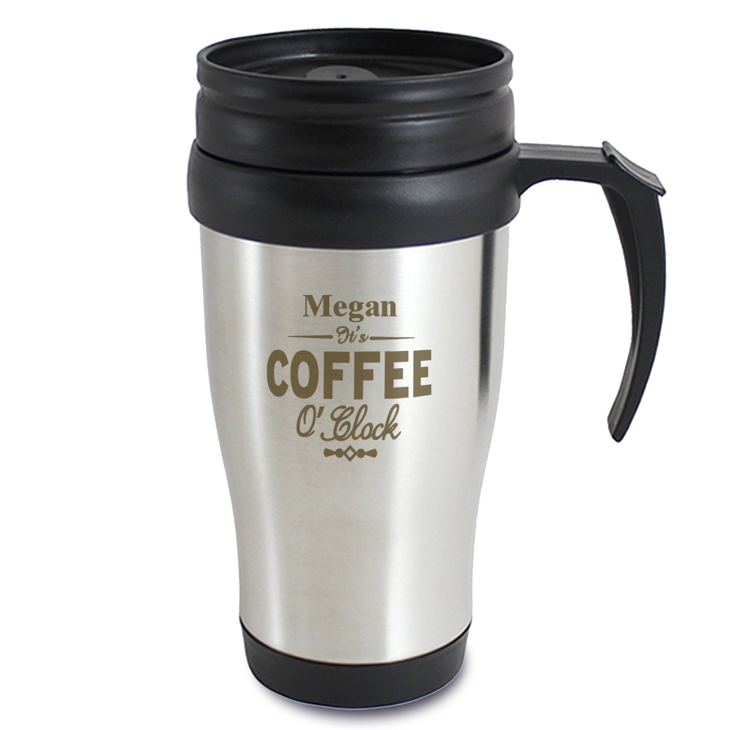 Personalised Coffee O'Clock Travel Mug - Personalise It!