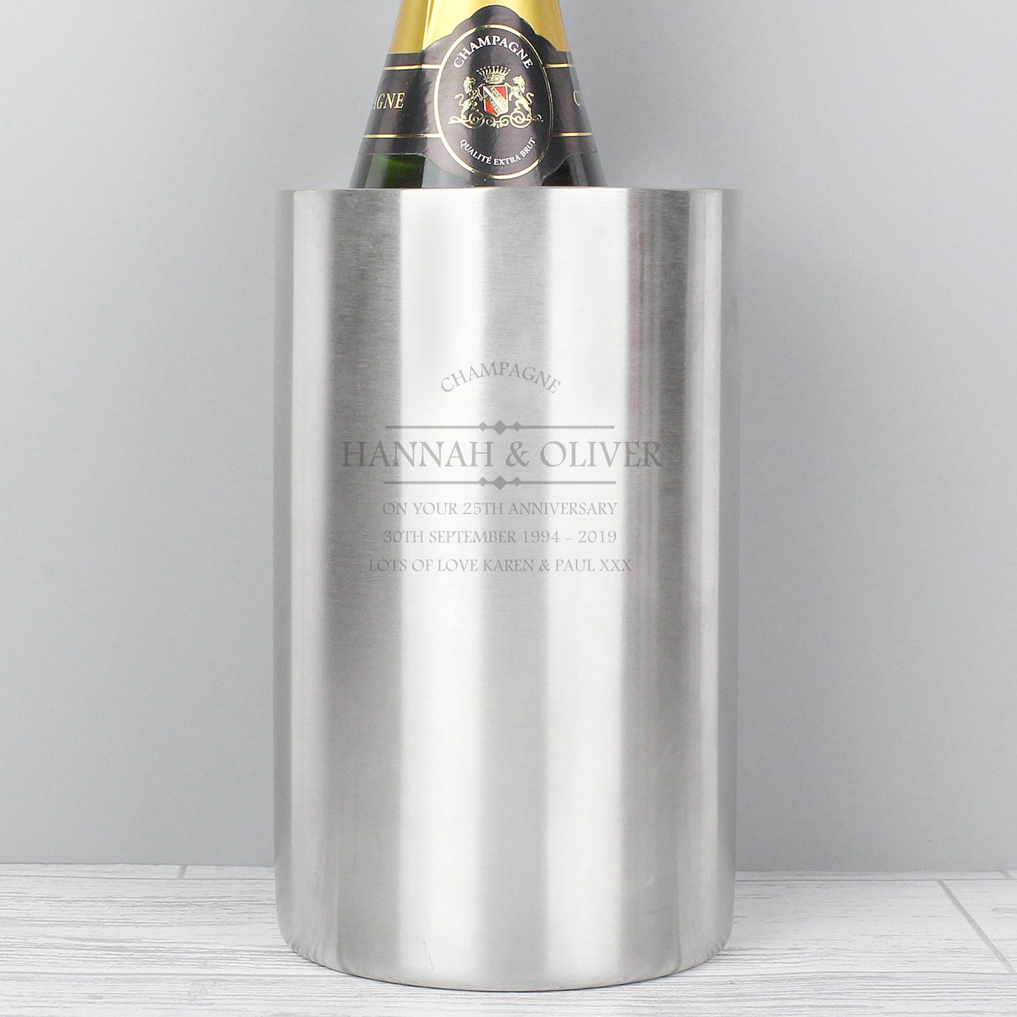 Personalised Diamond Wine Cooler - Personalise It!