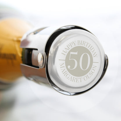 Personalised Big Number Bottle Stopper - Personalise It!