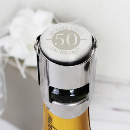 Personalised Big Number Bottle Stopper - Personalise It!