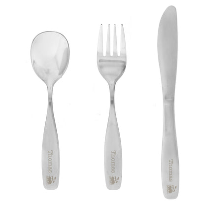 Personalised 3 Piece Train Cutlery Set - Personalise It!