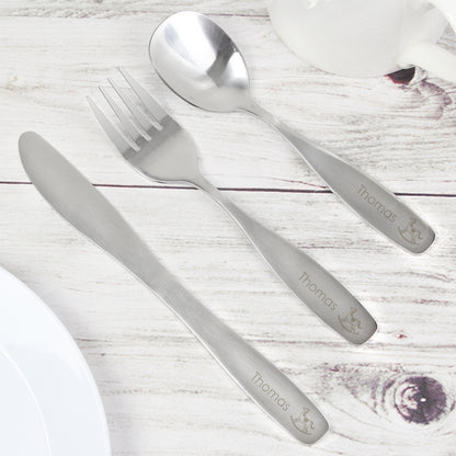Personalised 3 Piece Rocking Horse Cutlery Set - Personalise It!