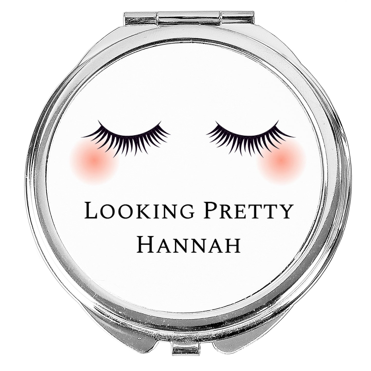 Personalised Eyelashes Compact Mirror - Personalise It!