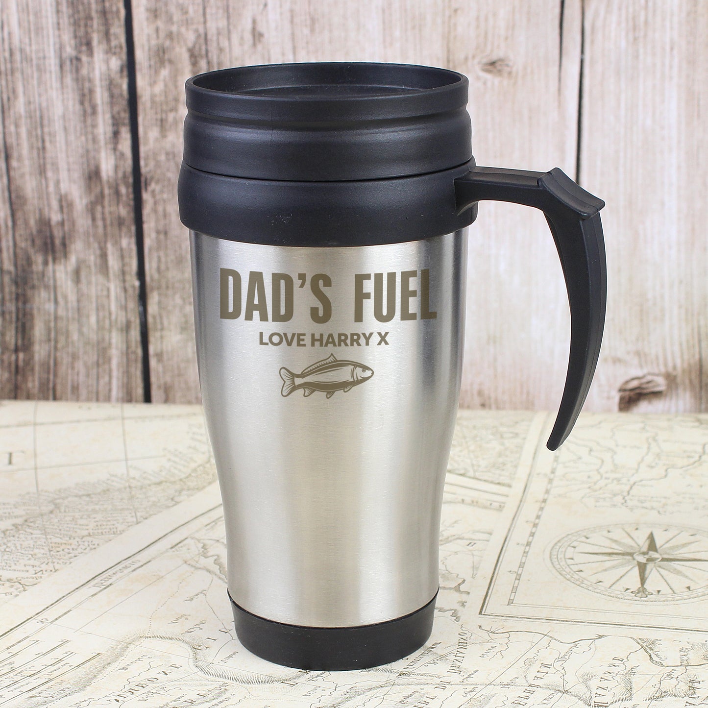 Personalised Fishing Travel Mug - Personalise It!