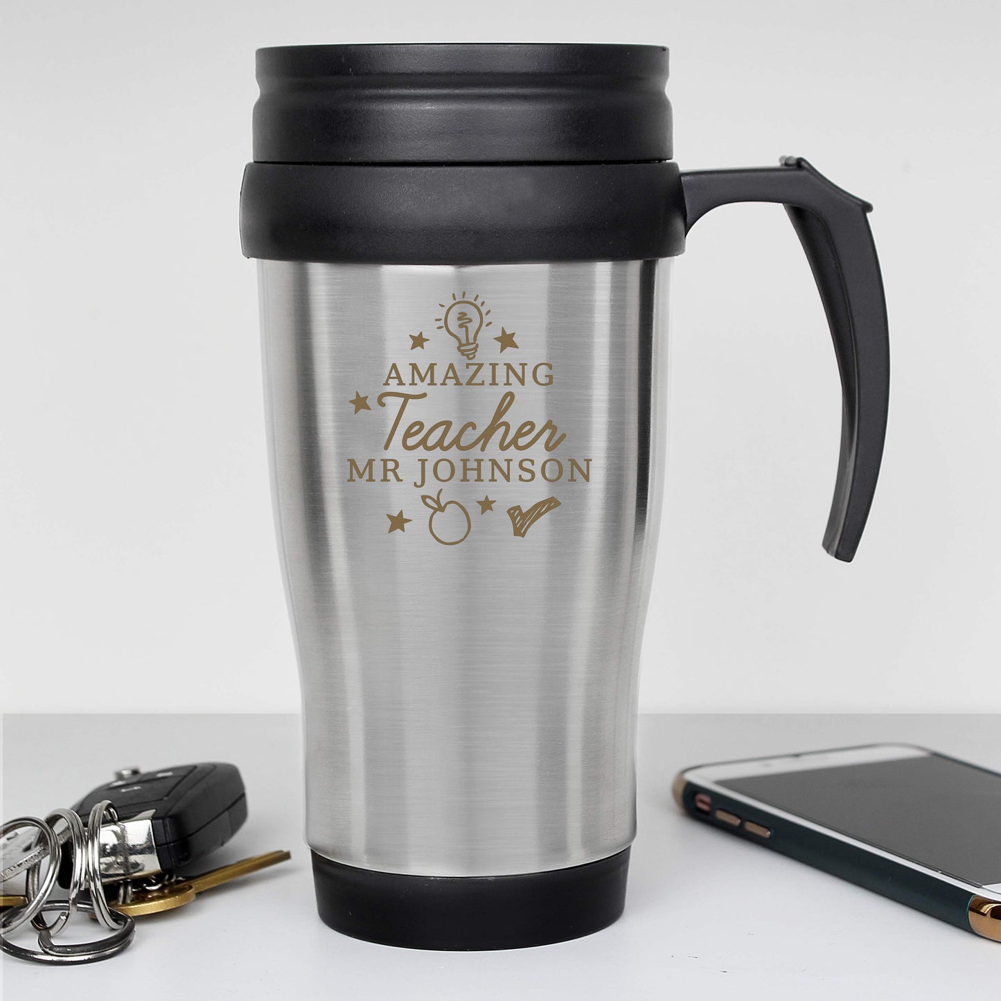 Personalised Amazing Teacher Travel Mug - Personalise It!