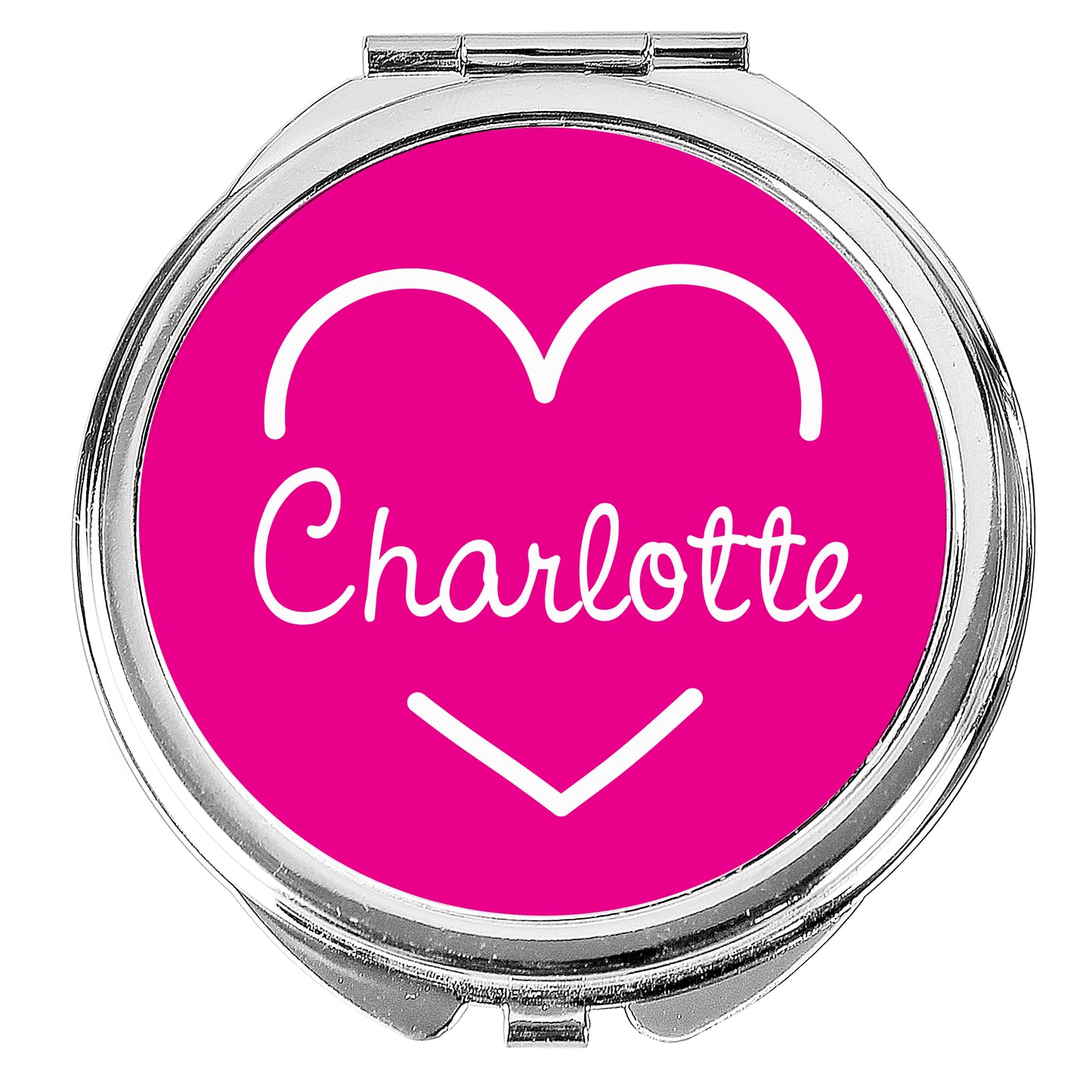 Personalised Pink Name Island Compact Mirror - Personalise It!