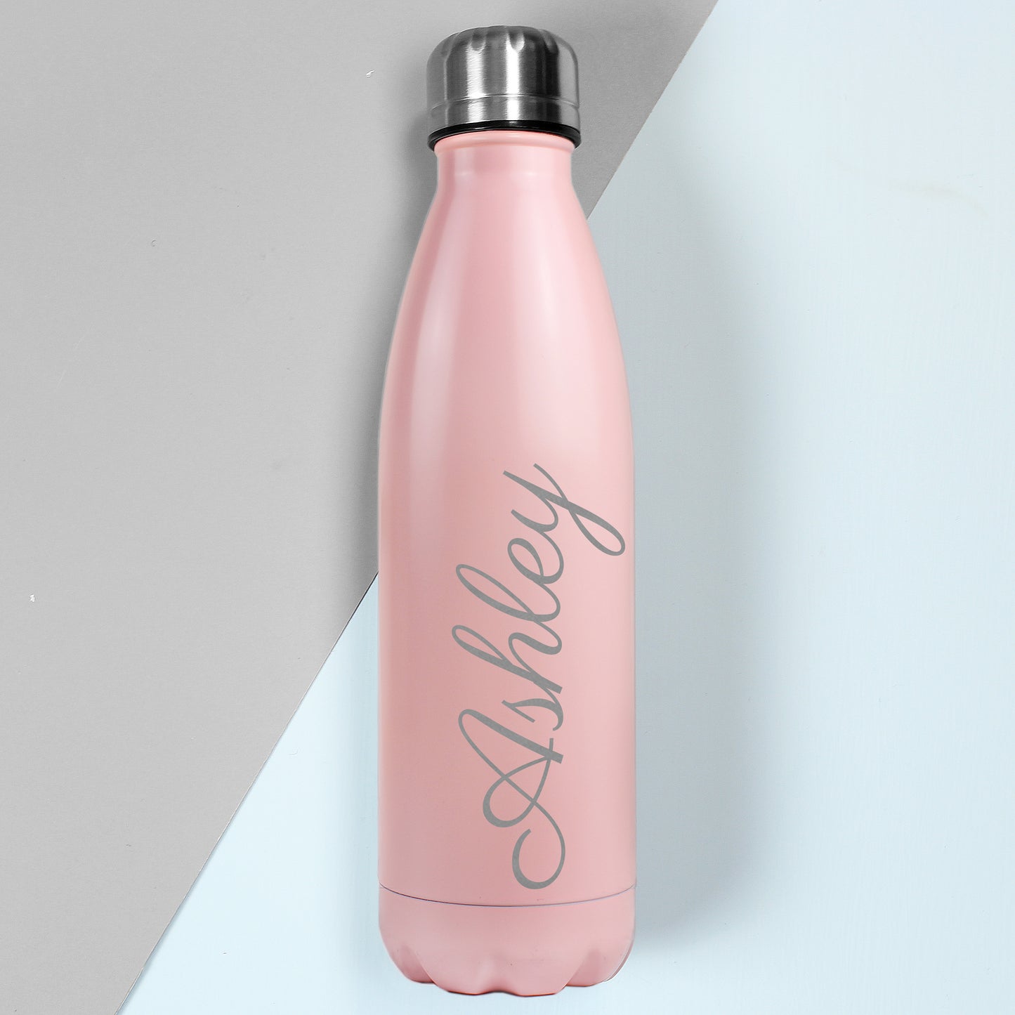 Personalised Pink Metal Insulated Drinks Bottle - Personalise It!