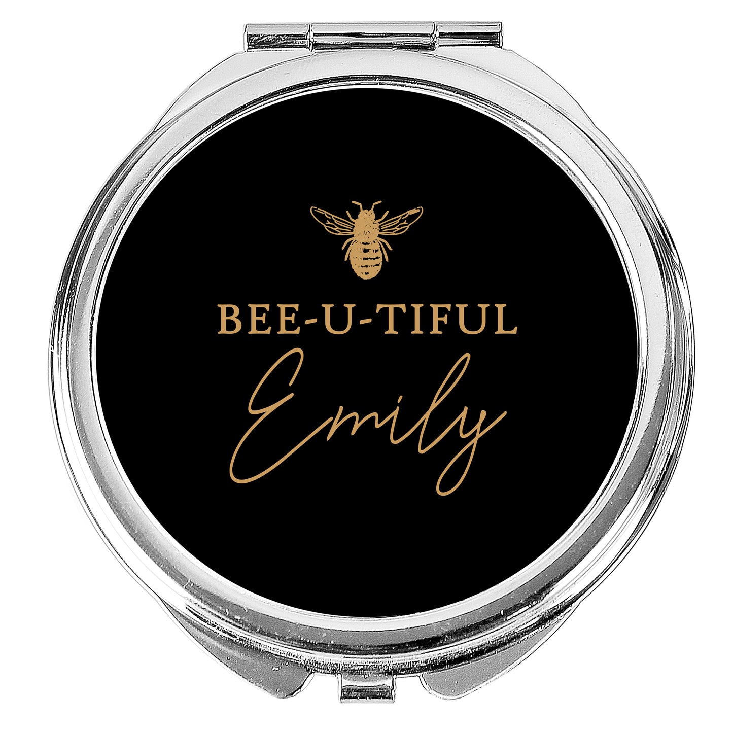 Personalised Bee-u-tiful Compact Mirror - Personalise It!