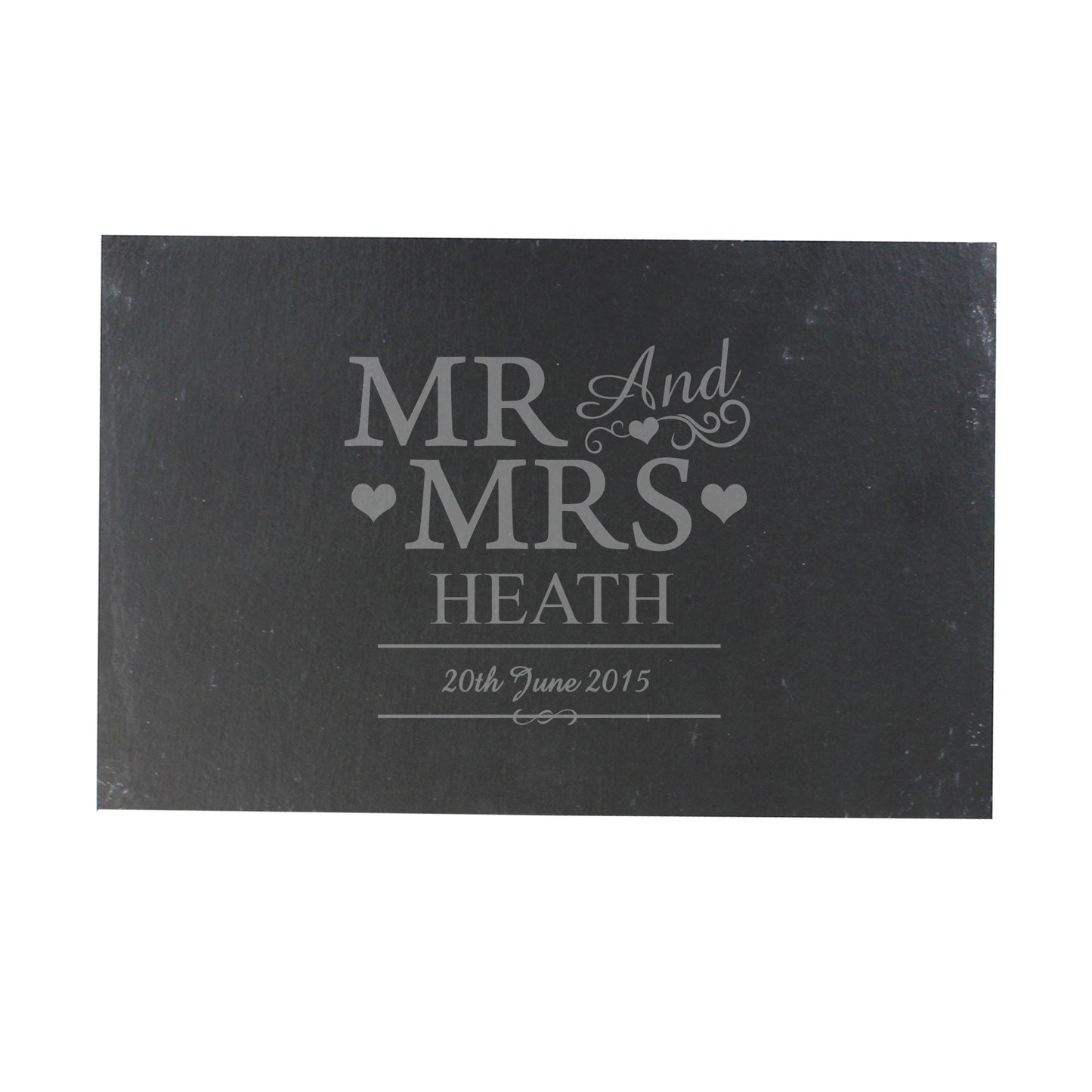 Personalised Mr & Mrs Slate Placemat - Personalise It!