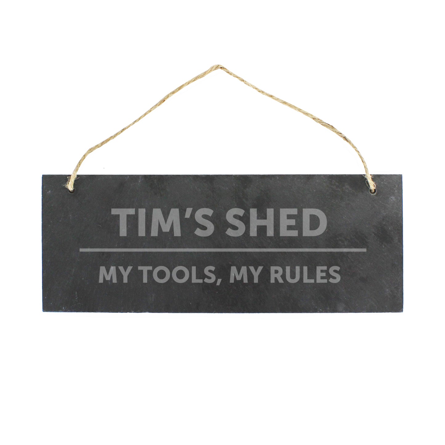 Personalised Bold Design Hanging Slate Plaque - Personalise It!